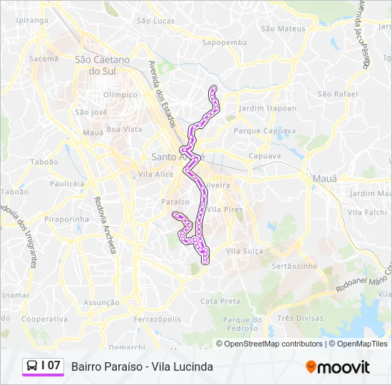 I 07 Bus Line Map
