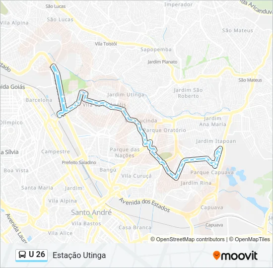 U 26 Bus Line Map