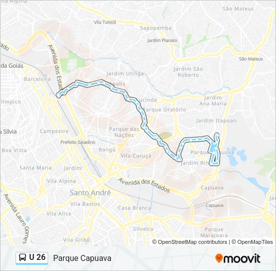 U 26 Bus Line Map