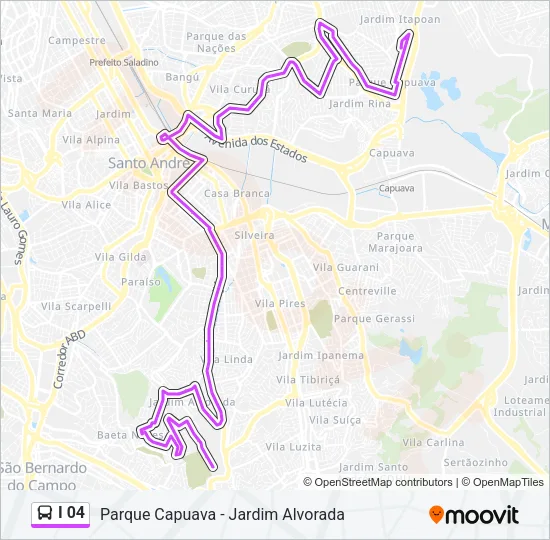 I 04 Bus Line Map