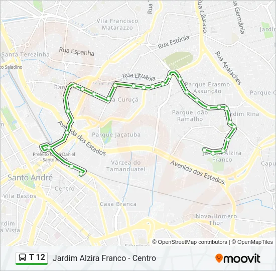 T 12  Line Map