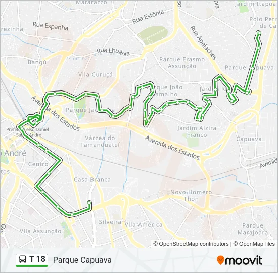 T 18  Line Map