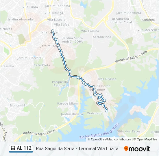 AL 112 Bus Line Map