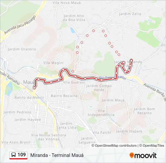 109  Line Map