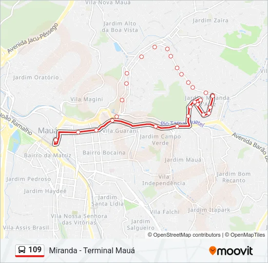 109  Line Map