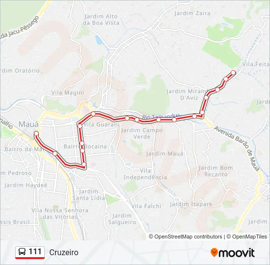 111  Line Map