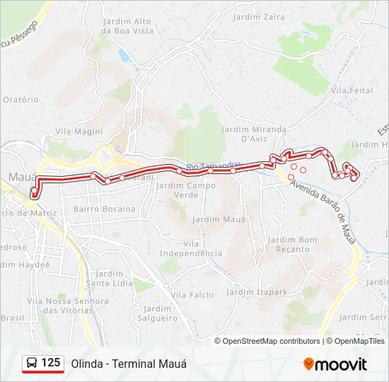 125  Line Map