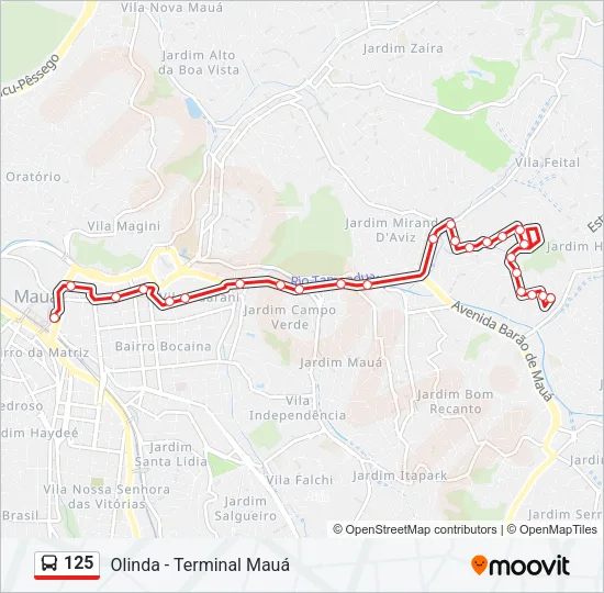 125  Line Map