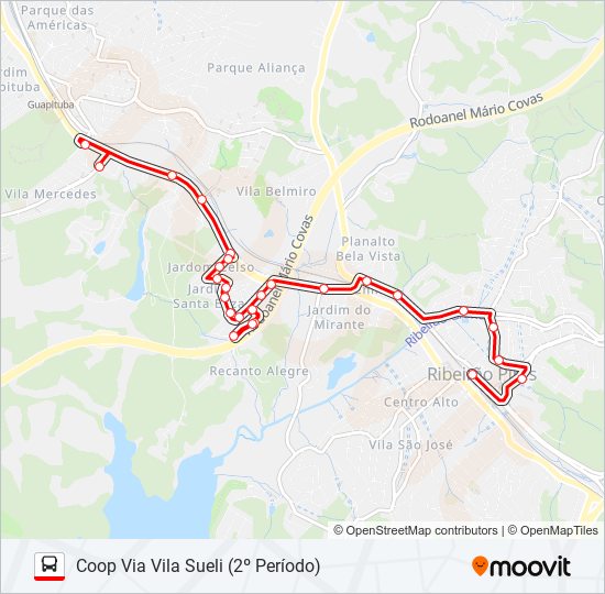 Mapa de 24 COOPERHODIA de autobús