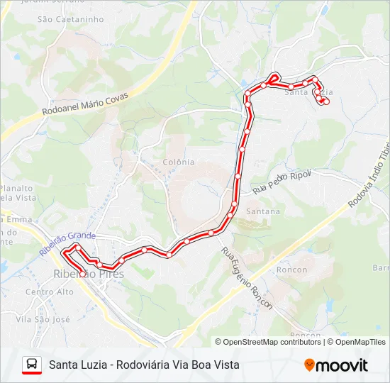33 SANTA LUZIA Bus Line Map