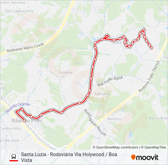 33 SANTA LUZIA Bus Line Map