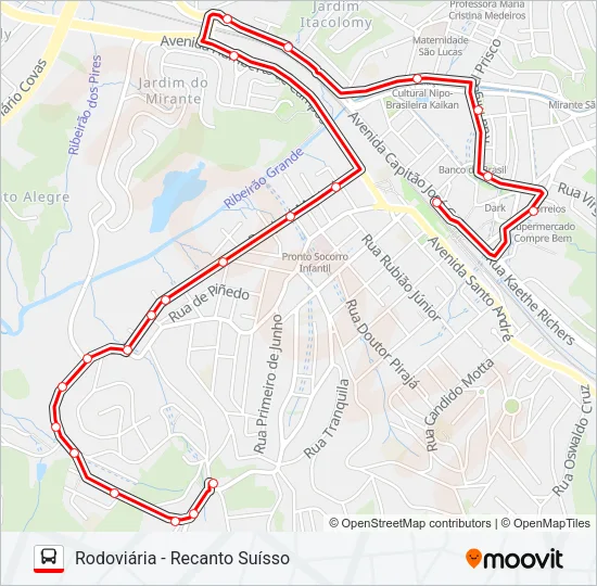 26 RECANTO SUISSO Bus Line Map