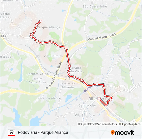 31 PARQUE ALIANÇA Bus Line Map