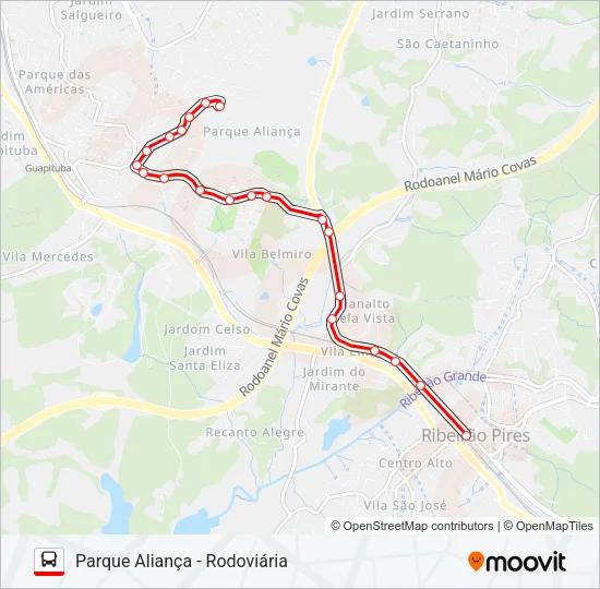 31 PARQUE ALIANÇA Bus Line Map