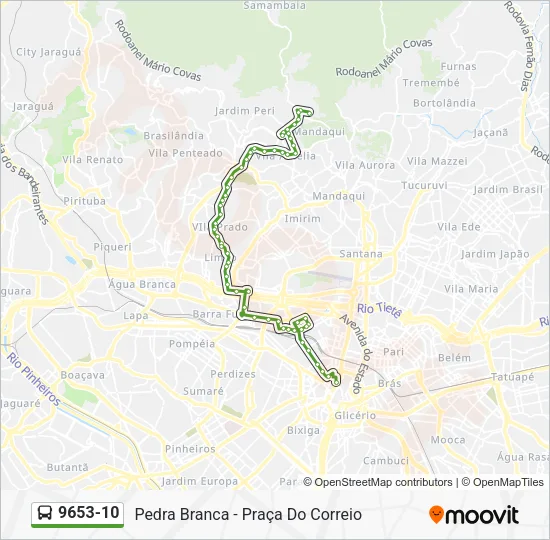 9653-10 Bus Line Map
