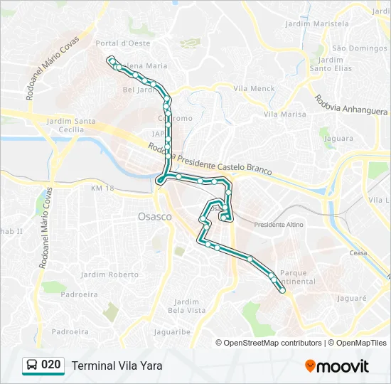 020 Bus Line Map