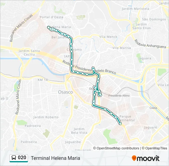 020 Bus Line Map