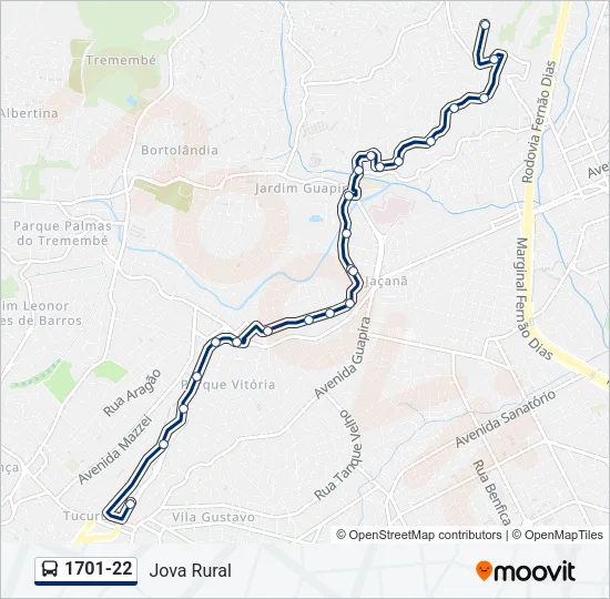 1701-22 Bus Line Map