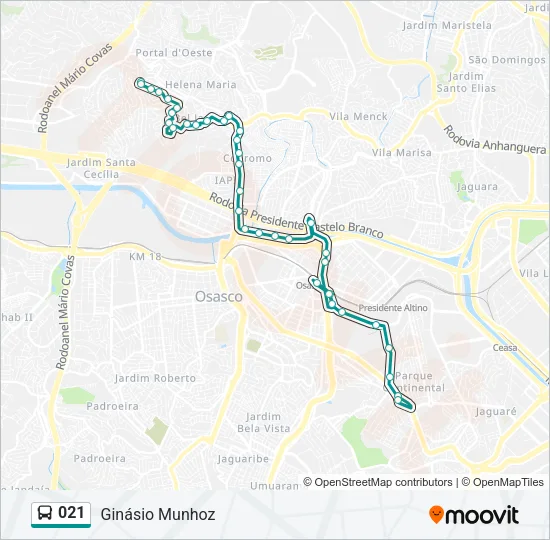 021 Bus Line Map
