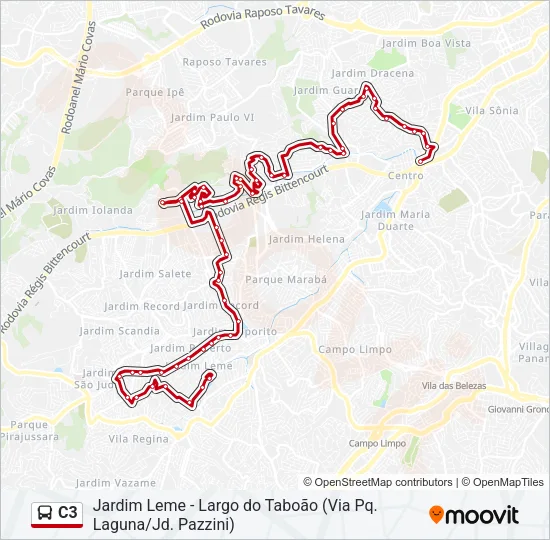 C3 Bus Line Map