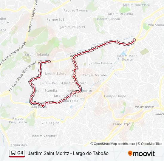 C4 Bus Line Map