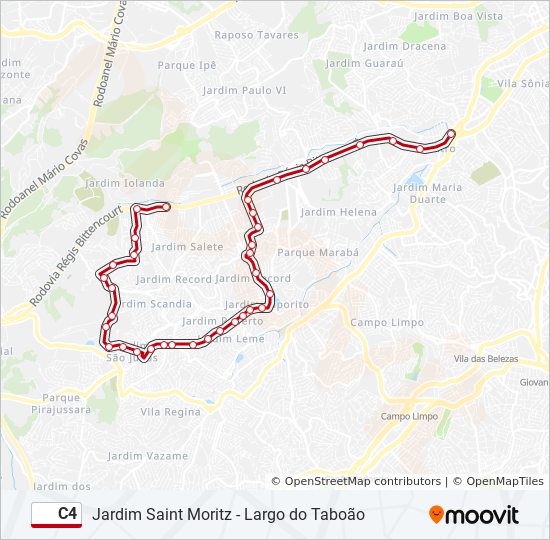 C4 bus Line Map