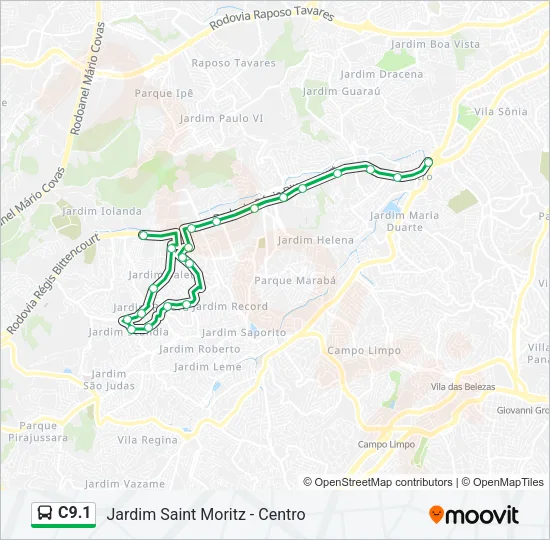 C9.1 Bus Line Map