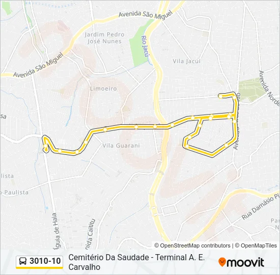 3010-10 Bus Line Map