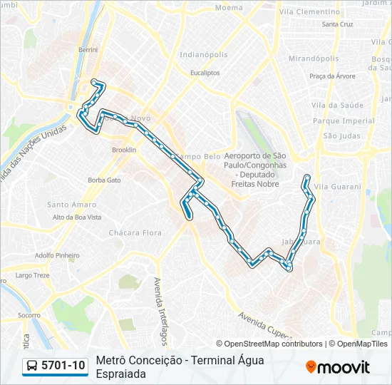 5701-10 Bus Line Map