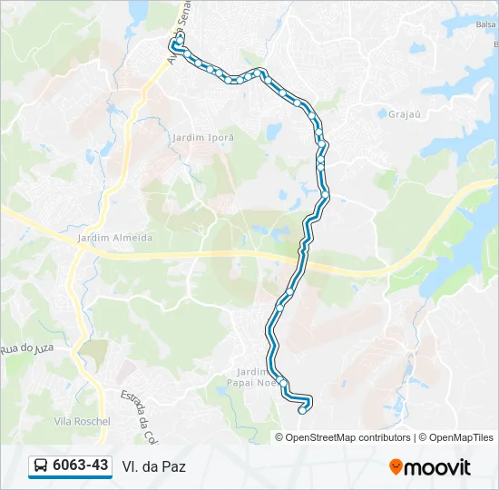 6063-43 Bus Line Map