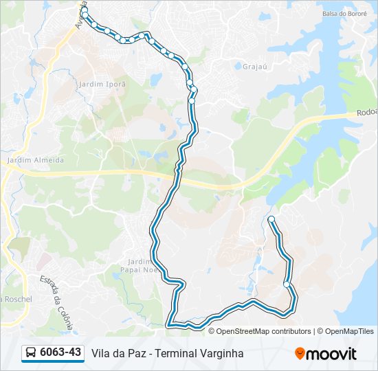 6063-43 bus Line Map