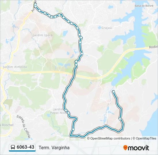 6063-43 Bus Line Map