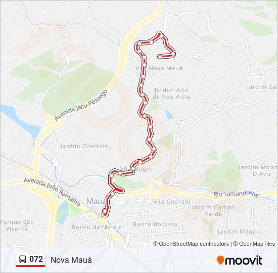 072 bus Line Map