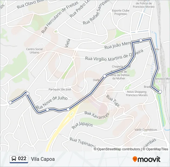 022 Bus Line Map