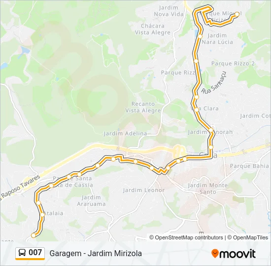 007 Bus Line Map