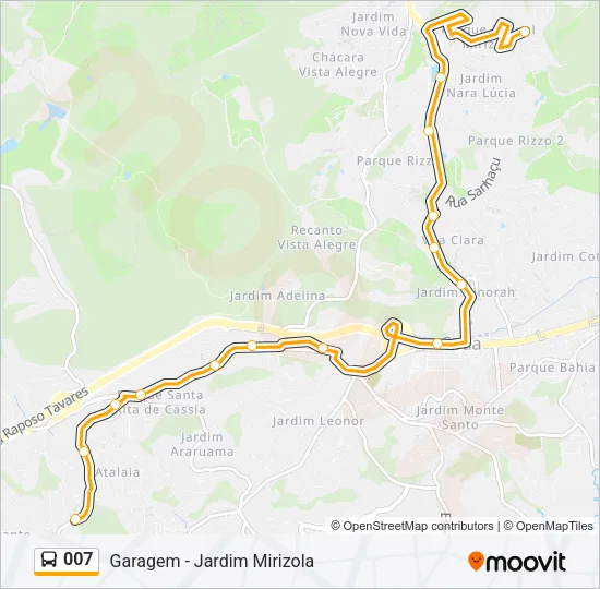 007 Bus Line Map