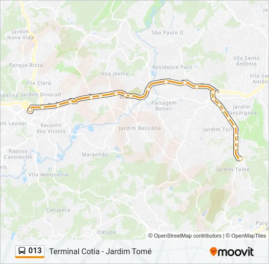 013 Bus Line Map