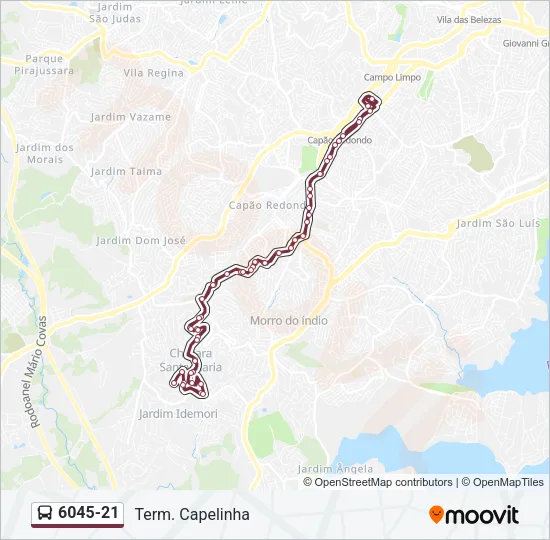 6045-21 Bus Line Map