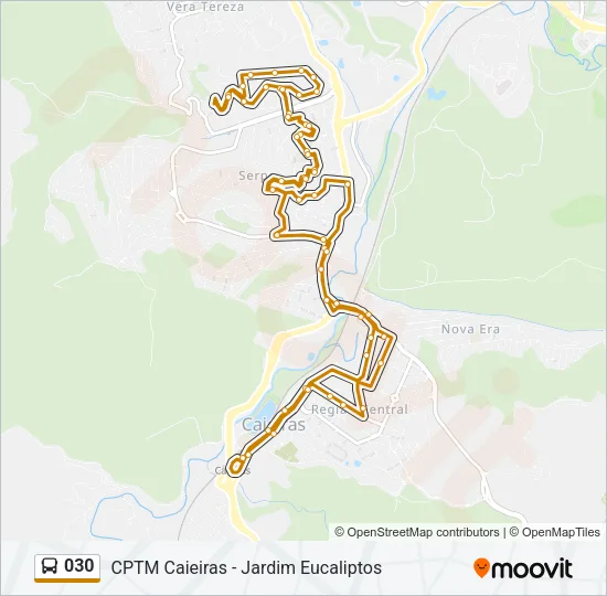 030 Bus Line Map