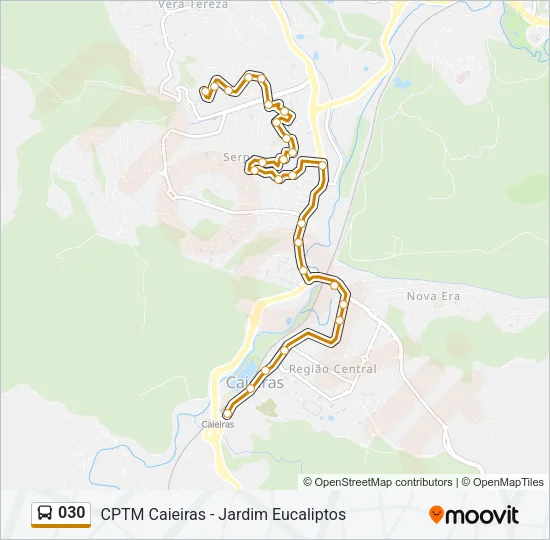 030 Bus Line Map