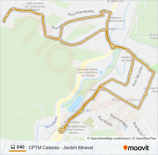 040 Bus Line Map
