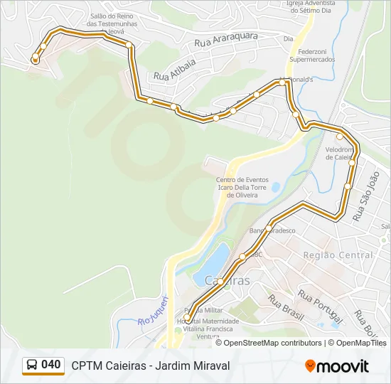040 Bus Line Map