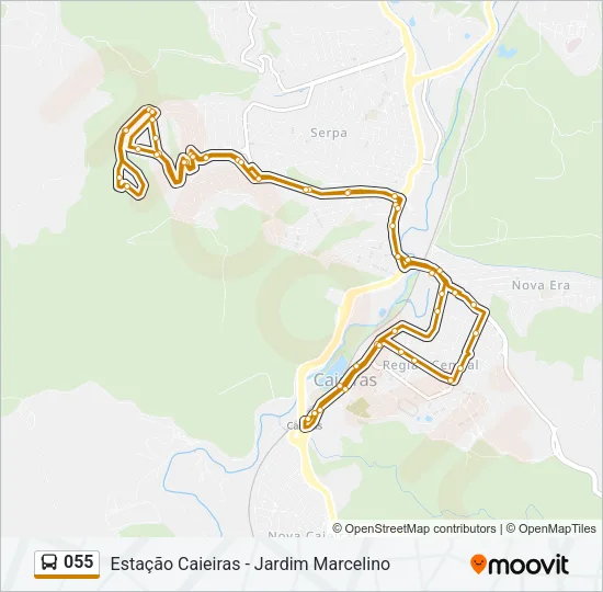 055 Bus Line Map