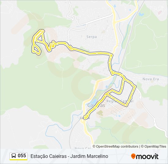 055 Route: Schedules, Stops & Maps - Estação Caieiras Jardim Marcelino ...