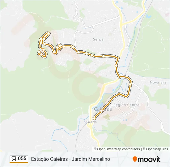 055 Bus Line Map