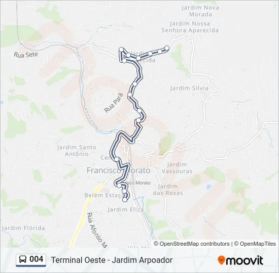 004 Bus Line Map