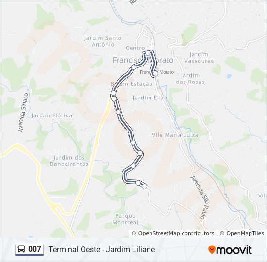 007 bus Line Map