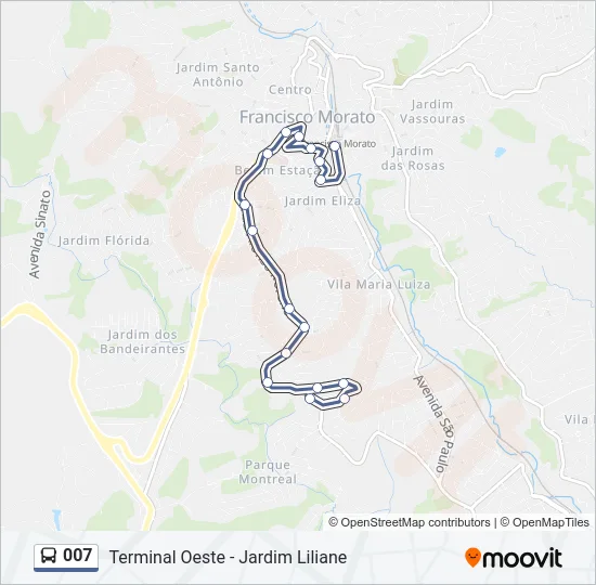 007 Bus Line Map
