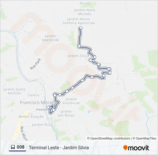 008 Bus Line Map