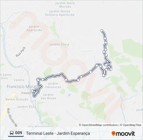 009 Bus Line Map